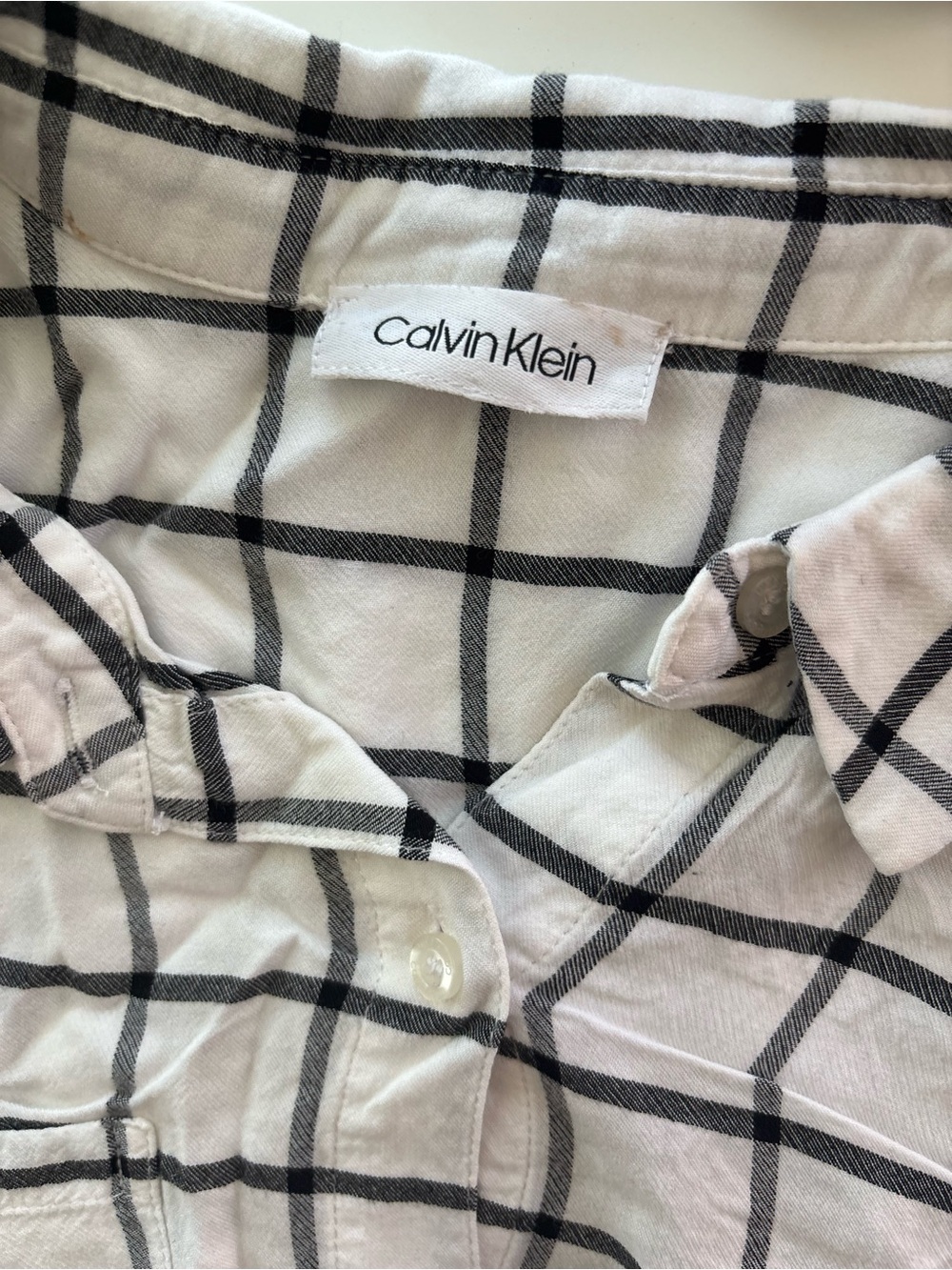 Calvin Klein Windowpane Button Down - Picture 3 of 7